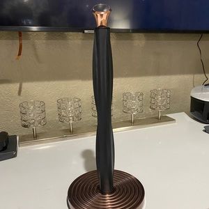 Rose Gold Paper Tower Holder